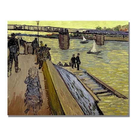Vincent Van Gogh 'Le Pont De Trinquetaille' Canvas Art,35x47
